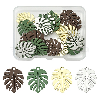 24 шт. 4-х цветные подвески из сплава ENAM-FS0002-28-1