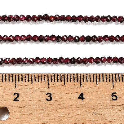 Гранат природный бисер нитей&nbsp;LS-G-RM2025-08-2mm-1