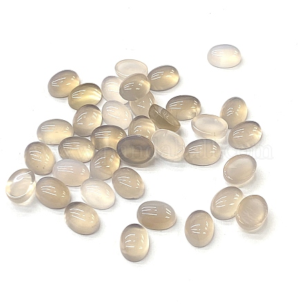 Серый натуральный агата кабошоны&nbsp;G-H001-15B-1