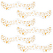 10Pcs Transfer Sticker Proof Removable Temporary Tattoos Stickers, Face Art Paper Stickers, Heart, 4.45x15.1x0.03cm