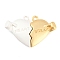 Alloy Magnetic Pendants, Heart, Golden, 16.5x25x5.5mm, Hole: 1.2mm