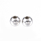 Tarnish Resistant 304 Stainless Steel Spacer Beads, Round, Stainless Steel Color, 3x2mm, Hole: 1mm