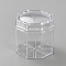 Plastic Watches Display Boxes, Transparent Jewelry Storage Gift Case for Single Watch, Clear, Column, 7.45x7.5x7.35cm