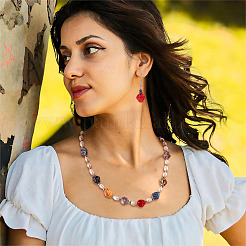 Стеклянные бусины с гальваническим покрытием &nbsp;EGLA-TA0001-91A