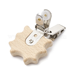 Железные зажимы для удостоверений личности с деревянным животным&nbsp;JEWB-BR00127-02