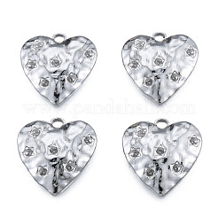 Подвеска из нержавеющей стали 304 со стразами&nbsp;LS-STAS-N098-213P