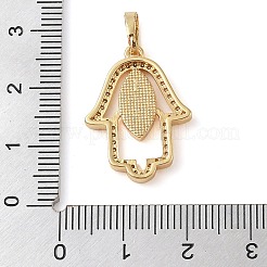 Латунные микропаве прозрачные подвески с фианитом&nbsp;KK-I712-60G-02