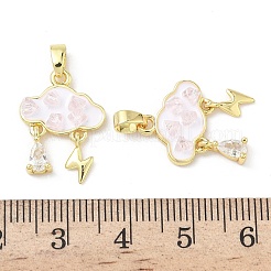 Латунь эмаль подвески&nbsp;KK-Z134-12G-02