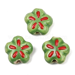 Фарфоровые эмалевые бусины ручной работы&nbsp;PORC-G016-07L