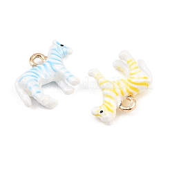 Эмалевые подвески из сплава зебры&nbsp;ENAM-P264-05G