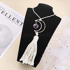 Подвеска из натурального необработанного розового кварца&nbsp;HJEW-WH0043-18A