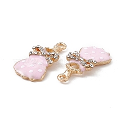 Подвески из сплава и страза&nbsp;ENAM-B053-01G-02