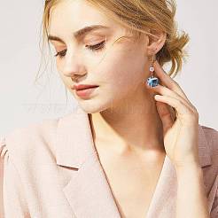 12 шт. двухцветные пластиковые бусины с леопардовым принтом&nbsp;KY-FS0001-48