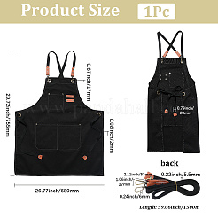 Фартук из хлопчатобумажной ткани&nbsp;AJEW-WH20060-29B