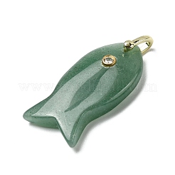 Естественный зеленый авантюрин подвески&nbsp;KK-D021-05C-G