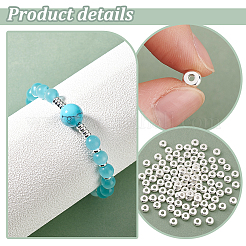 100 шт. разделительные бусины из нержавеющей стали 304&nbsp;STAS-UN0060-64