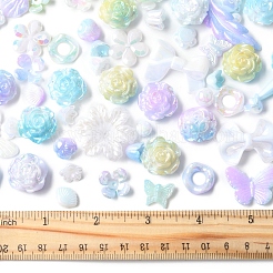 Радужное переливчатое покрытие акриловыми бусинами&nbsp;OACR-FS0001-99B