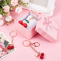3шт 3 стиля брелок из вишневого сплава с эмалью&nbsp;KEYC-CP0001-39