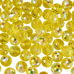 Стеклянные бусины с цветным покрытием ab&nbsp;EGLA-TA0013-07