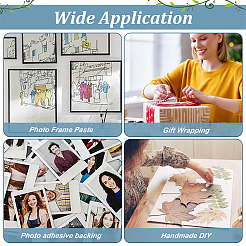 А5 прозрачные двухсторонние клейкие наклейки для домашних животных&nbsp;LS-AJEW-WH0513-22