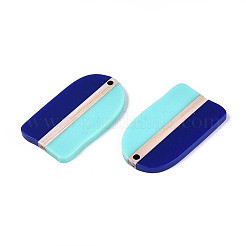 Кулоны из непрозрачной смолы и дерева&nbsp;RESI-T057-65A