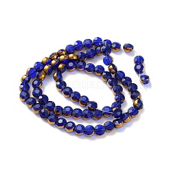 Стеклянные бусины с гальваническим покрытием &nbsp;LS-EGLA-A040-01G