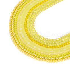 10 нити 10 стилей гальванизированные непрозрачные стеклянные бусины нити&nbsp;GLAA-TA0003-60