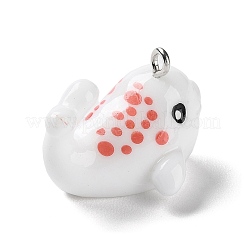 Подвески из непрозрачной смолы на тему морских животных&nbsp;RESI-D071-04H