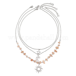 Подвеска в виде солнца&nbsp;NJEW-JN05470-01