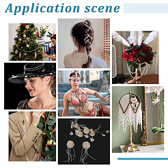 2 рулон 2-х видов пластиковых бусин с жемчугом DIY-GA0003-33