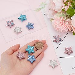 10 шт. 5-х цветные бусины из полимерной глины ручной работы в виде диско-шара&nbsp;FIND-PH0022-06