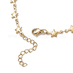Комплекты ожерелий и браслетов из цепочек со звездообразными звеньями из нержавеющей стали 304&nbsp;SJEW-JS01371