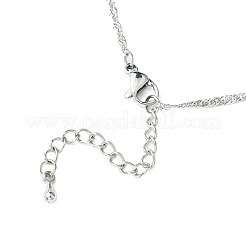 Изготовление браслета-цепочки из сингапурской нержавеющей стали 304&nbsp;AJEW-JB01345-01