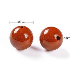 Круглые бусины из натуральной красной яшмы 100мм сорта аа&nbsp;DIY-LS0002-31