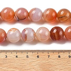 Природные многоцветные агат бисер пряди&nbsp;G-A261-B21-14mm