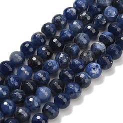 Природный содалит бисер нитей&nbsp;G-C280-B02-8mm