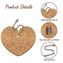 4шт пробковая подвеска-украшение&nbsp;KEYC-PB0001-02H