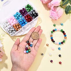 220 шт. 10-х цветные стеклянные круглые бусины&nbsp;DGLA-YW0001-59