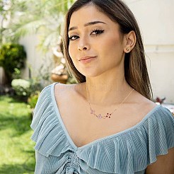 Медное покрытие золото + циркон квадратный четырехлепестковый цветок разъем аксессуары «сделай сам»&nbsp;JX598A