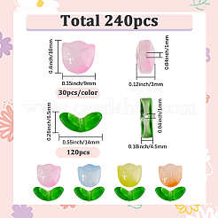 Прозрачные стеклянные бусины&nbsp;GLAA-SP0001-52