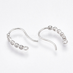 Латунные крючки для сережек&nbsp;KK-T038-251P