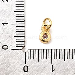 Латунь прокладывает кубические циркониевые прелести&nbsp;KK-A266-45G