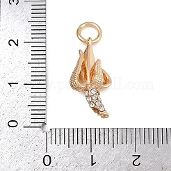 Подвески латунные горный хрусталь&nbsp;LS-KK-B145-02G-05