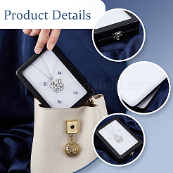 Подарочная коробка для хранения ювелирных изделий из искусственной кожи&nbsp;AJEW-WH0475-04C