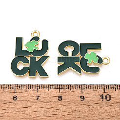 Подвески из сплава с эмалью ко дню святого патрика&nbsp;ENAM-T023-06B