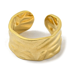 Открытое манжетное кольцо из нержавеющей стали 304&nbsp;RJEW-C067-19G