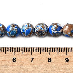 Нити окрашенных бусин из натурального магнезита&nbsp;G-L617-D01-8mm-02