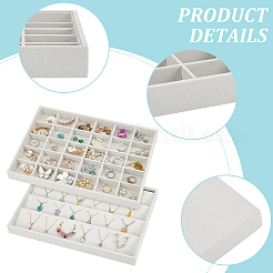 2 шт. 2 стиля МДФ лотки для украшений для браслетов ODIS-WR0001-05