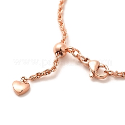 2 мм стойка покрытие латунная веревка цепь регулируемые слайдер ожерелья для женщин мужчин&nbsp;MAK-L044-06RG