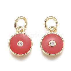 Латунные микро проложить кубического циркония подвески&nbsp;ZIRC-F111-06G